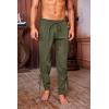 imageMens Medieval Ankle Pants Viking Pirate Renaissance Costume Lace Up Tapered Banded Navigator Casual Trousers01 Army Green