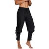 imageMens Medieval Ankle Pants Viking Pirate Renaissance Costume Lace Up Tapered Banded Navigator Casual Trousers01 Black