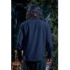 imageMens Medieval Lace Up Pirate Mercenary Scottish Wide Cuff Shirt Costume Renaissance Viking Top01 Blue