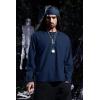 imageMens Medieval Lace Up Pirate Mercenary Scottish Wide Cuff Shirt Costume Renaissance Viking Top01 Blue