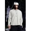 imageMens Medieval Lace Up Pirate Mercenary Scottish Wide Cuff Shirt Costume Renaissance Viking Top01 White