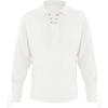 imageMens Medieval Lace Up Pirate Mercenary Scottish Wide Cuff Shirt Costume Renaissance Viking Top01 White