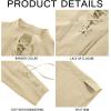 imageMens Medieval Pirate Shirt Steampunk Retro Renaissance Viking Long Sleeve Lace Up Mercenary Halloween Scottish TopsBeige