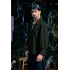 imageMens Medieval Pirate Shirt Viking Renaissance Lace up Mercenary Halloween Scottish Jacobite Ghillie Tops01 Army Green