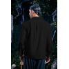 imageMens Medieval Pirate Shirt Viking Renaissance Lace up Mercenary Halloween Scottish Jacobite Ghillie Tops01 Black