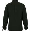 imageMens Medieval Pirate Shirt Viking Renaissance Lace up Mercenary Halloween Scottish Jacobite Ghillie Tops01 Black