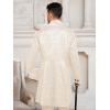 imageMens Steampunk Medieval Jacket Pirate Viking Renaissance Costume Formal Tailcoat Gothic Victorian Halloween Tuxedo CoatsBeige
