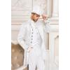 imageMens Steampunk Medieval Jacket Pirate Viking Renaissance Costume Formal Tailcoat Gothic Victorian Halloween Tuxedo CoatsWhite