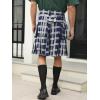 imageMens Utility Kilt Pin Scottish Tartan Apparel Black ampamp Irish Hybrid Royal Stewart Pockets Kilts01 Gray
