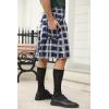 imageMens Utility Kilt Pin Scottish Tartan Apparel Black ampamp Irish Hybrid Royal Stewart Pockets Kilts01 Gray