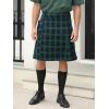 imageMens Utility Kilt Pin Scottish Tartan Apparel Black ampamp Irish Hybrid Royal Stewart Pockets Kilts01 Green