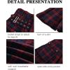 imageMens Utility Kilt Pin Scottish Tartan Apparel Black ampamp Irish Hybrid Royal Stewart Pockets Kilts01 Red
