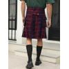 imageMens Utility Kilt Pin Scottish Tartan Apparel Black ampamp Irish Hybrid Royal Stewart Pockets Kilts01 Red