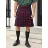 imageMens Utility Kilt Pin Scottish Tartan Apparel Black ampamp Irish Hybrid Royal Stewart Pockets Kilts01 Red