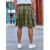 imageMens Utility Kilt Pin Scottish Tartan Apparel Black ampamp Irish Hybrid Royal Stewart Pockets Kilts03 Army Green