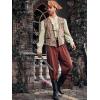imageRuncati Mens Pirate Shirt Ruffle Victorian Renaissance Steampunk Vampire Poet Shirts Medieval Halloween Costume01 Beige