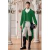 imageRuncati Mens Steampunk Victorian Jacket Gothic Tailcoat Costume Vintage Tuxedo Viking Renaissance Pirate Halloween CoatsGreen