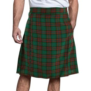 imageMens Utility Kilt Pin Scottish Tartan Apparel Black ampamp Irish Hybrid Royal Stewart Pockets Kilts02 Green