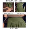 imageMens Medieval Pirate Ankle Pants Viking Renaissance Costume Lace Up Tapered Banded Navigator TrousersArmy Green