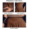 imageMens Medieval Pirate Ankle Pants Viking Renaissance Costume Lace Up Tapered Banded Navigator TrousersBrown