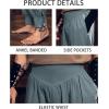 imageMens Medieval Pirate Ankle Pants Viking Renaissance Costume Lace Up Tapered Banded Navigator TrousersGray