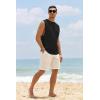 imageMens Workout Cut Off Shirts Perfect Muscle Shirt Bodybuilding Tak Tops Sleeveless Gym T ShirtsBlack