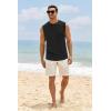 imageMens Workout Cut Off Shirts Perfect Muscle Shirt Bodybuilding Tak Tops Sleeveless Gym T ShirtsBlack