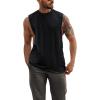 imageMens Workout Cut Off Shirts Perfect Muscle Shirt Bodybuilding Tak Tops Sleeveless Gym T ShirtsBlack