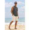 imageMens Workout Cut Off Shirts Perfect Muscle Shirt Bodybuilding Tak Tops Sleeveless Gym T ShirtsDark Grey