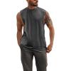 imageMens Workout Cut Off Shirts Perfect Muscle Shirt Bodybuilding Tak Tops Sleeveless Gym T ShirtsDark Grey