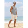 imageMens Workout Cut Off Shirts Perfect Muscle Shirt Bodybuilding Tak Tops Sleeveless Gym T ShirtsGrey