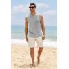 imageMens Workout Cut Off Shirts Perfect Muscle Shirt Bodybuilding Tak Tops Sleeveless Gym T ShirtsGrey