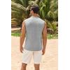 imageMens Workout Cut Off Shirts Perfect Muscle Shirt Bodybuilding Tak Tops Sleeveless Gym T ShirtsGrey
