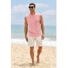 imageMens Workout Cut Off Shirts Perfect Muscle Shirt Bodybuilding Tak Tops Sleeveless Gym T ShirtsPink