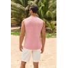 imageMens Workout Cut Off Shirts Perfect Muscle Shirt Bodybuilding Tak Tops Sleeveless Gym T ShirtsPink