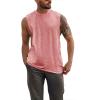 imageMens Workout Cut Off Shirts Perfect Muscle Shirt Bodybuilding Tak Tops Sleeveless Gym T ShirtsPink