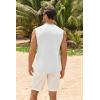imageMens Workout Cut Off Shirts Perfect Muscle Shirt Bodybuilding Tak Tops Sleeveless Gym T ShirtsWhite
