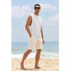 imageMens Workout Cut Off Shirts Perfect Muscle Shirt Bodybuilding Tak Tops Sleeveless Gym T ShirtsWhite