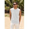 imageMens Workout Cut Off Shirts Perfect Muscle Shirt Bodybuilding Tak Tops Sleeveless Gym T ShirtsWhite