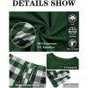 imageRuncati Mens 2 Piece Pajama Set Plaid Sleepwear PJ Relaxed Fit Stretch Lounge Nightwear SetsGreen