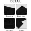 imageRuncati Mens Beach Elastic Waist Pants Casual Lightweight Drawstring Lounge Summer Yoga TrousersBlack