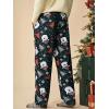 imageRuncati Mens Christmas Pajama Pants Fleece PJ Lounge Pants Holiday Party SleepwearBlack