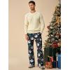 imageRuncati Mens Christmas Pajama Pants Fleece PJ Lounge Pants Holiday Party SleepwearBlack
