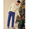 imageRuncati Mens Christmas Pajama Pants Fleece PJ Lounge Pants Holiday Party SleepwearNavy Blue