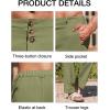 imageRuncati Mens Cotton Linen Pants Elastic Waist Casual Lightweight Loose Fit Beach Yoga PantsArmy Green