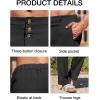 imageRuncati Mens Cotton Linen Pants Elastic Waist Casual Lightweight Loose Fit Beach Yoga PantsBlack