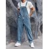 imageRuncati Mens Denim Bib Overalls Jeans Fashion Boot Cut Trousers Casual Slim Fit Adjustable Straps JumpsuitAdenim Blue