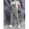 imageRuncati Mens Denim Bib Overalls Jeans Fashion Boot Cut Trousers Casual Slim Fit Adjustable Straps JumpsuitAgrey