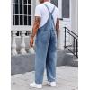 imageRuncati Mens Denim Bib Overalls Jeans Fashion Boot Cut Trousers Casual Slim Fit Adjustable Straps JumpsuitBblue