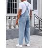 imageRuncati Mens Denim Bib Overalls Jeans Fashion Boot Cut Trousers Casual Slim Fit Adjustable Straps JumpsuitBlight Blue